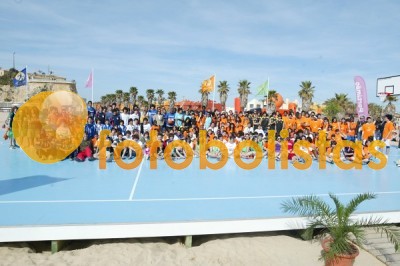 Campo na praia