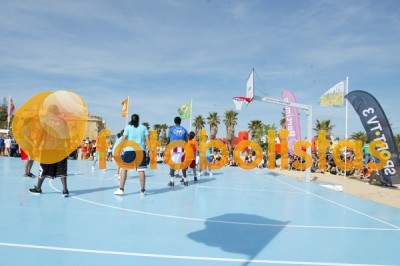 Campo na praia