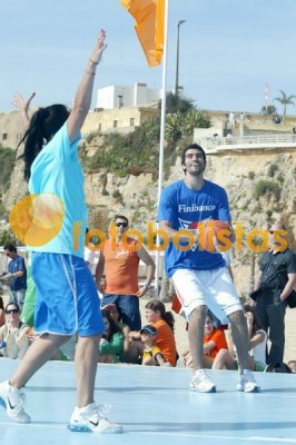 Campo na praia