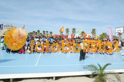 Campo na praia