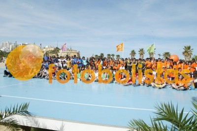 Campo na praia